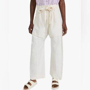 Free People Sky Rider Straight Leg Paperbag Barrel Style Pant Size Small